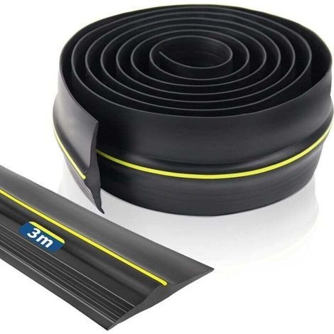 Joint de porte de garage 3m – Caoutchouc EPDM résistant aux intempéries – Largeur 89mm, épaisseur 12mm – Fixation au sol avec mastic (1/5)