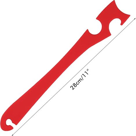 Poignée de protection contre les brûlures au four avec prise allongée, outil de glissement et de retrait de grille en silicone pour friteuses à air chaud et fours à convection, accessoires de cuisine (1/4)