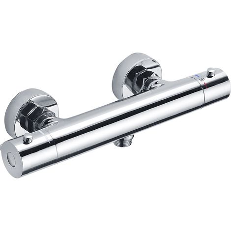 Kibath Grifo de Ducha (solo grifo) termostático ORTE acabado CROMO brillo fabricado en latón