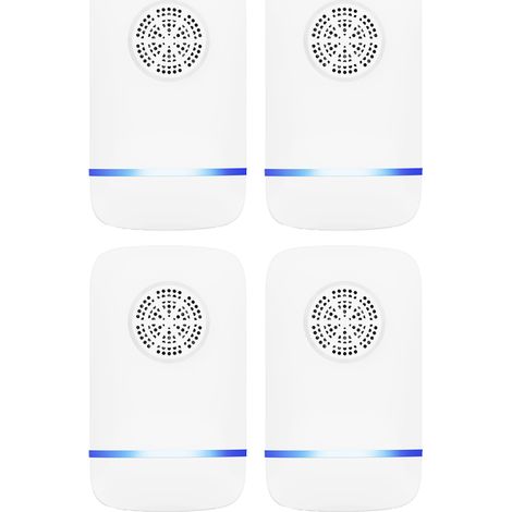 box of four ultrasonic mouse removers for homes, kitchens, offices, warehouses, hotels