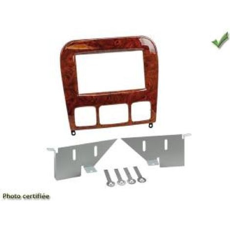 Kit 2DIN Mercedes compatible avec Mercedes classe S W220 1998 a 2005 finition effet ronce de noyer