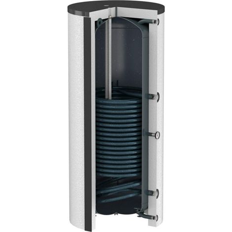 Flamco Hochleistungsspeicher Duo HLS 1000 l, weiß, mit EPS-Isolierung (1/2)