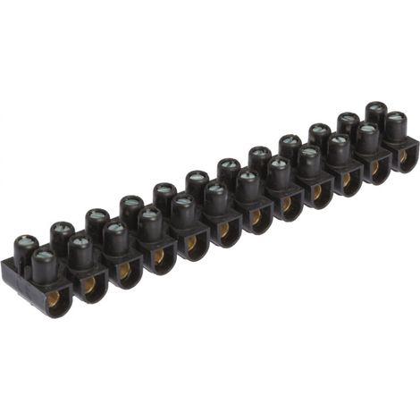Haarspange 2 x 12 Nylbloc Schwarz 6 mm