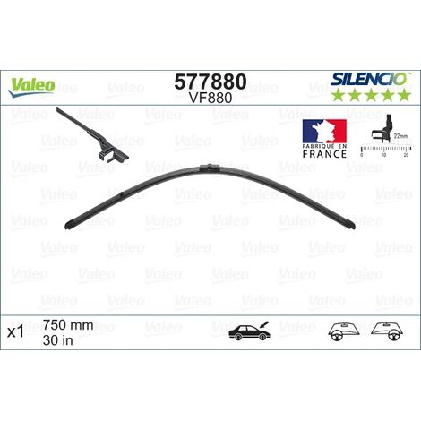 Balai d'essuie-glace Valeo 577880 AUDI 8Z1955425F