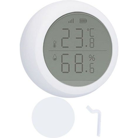Capteur Temperature Humidite - Ecran LCD Intelligent - Telecommande Integree - Pour Surveillance Climatique Interieure - 1 Unite (1/5)