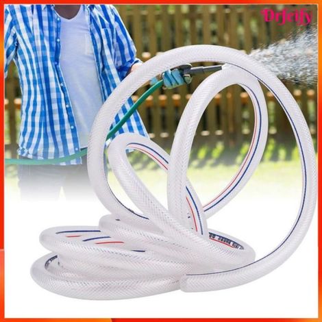 Tuyau en PVC - - 8/12 mm - 8 m - Transparent tressé - Anti-UV (1/5)