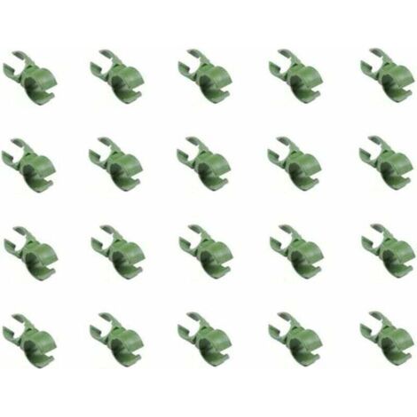 Boucle de treillis universelle réglable de 11 mm pour plantes grimpantes, 20 pièces, pour support de connecteur en rotin vert, pour serre, avec boucle de serrage pour fleurs. (1/4)