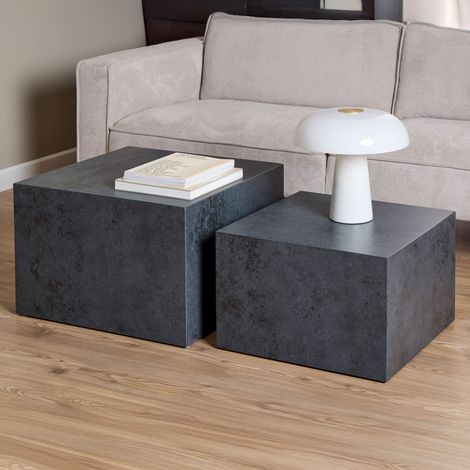Dice table basse noir. (1/5)