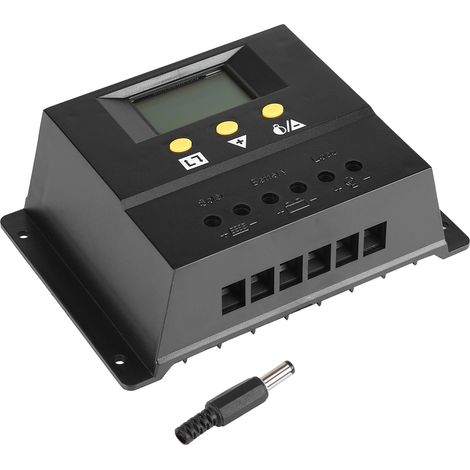 Régulateur de charge solaire PWM 80A 12/24V DC, contrôleur de batterie 720/1440W (1/5)