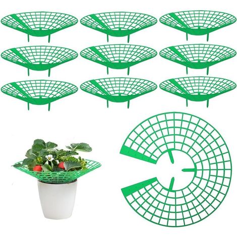 10 pièces Supports pour Fraisier, Supports pour Plantes Fraises Protection de Fraises de Jardin Supports de Culture de Fraises Tour Fraises Filets de Fraises pour Plantes, Légume, Fleur (1/5)