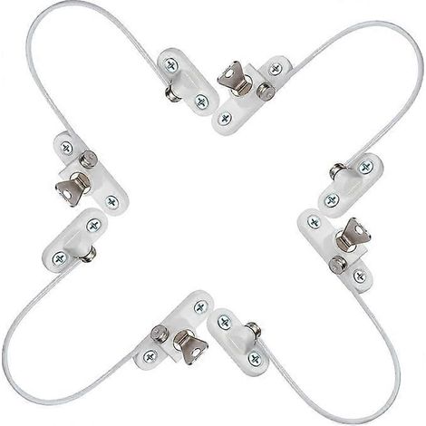 4 limiteurs d'ouverture pour fenêtres et portes, limiteurs de fenêtre en PVC avec sécurité (1/5)