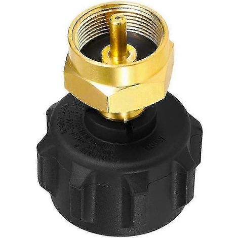 Adaptateur de remplissage de propane pour vanne de régulation QCC1 compatible avec les réservoirs de propane QCC1/Type 1 et les bouteilles jetables de 1 lb. (1/5)