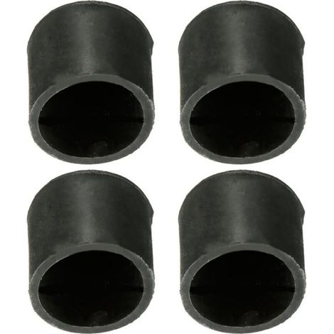 Lot de 4 couvre-pieds antidérapants en caoutchouc durable pour meubles et tables - Diamètre intérieur 25 mm (1/5)
