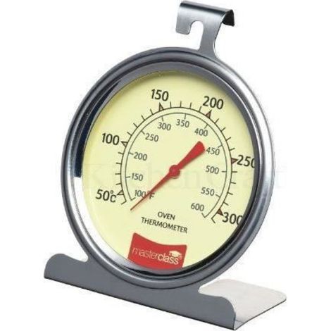 Thermomètre De Four - Acier Inoxydable - Analogique - Plage 0 À 300 °C - Pour Cuisinière Et Four Électrique Ou À Gaz