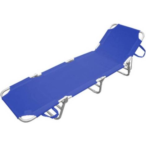 2 x C LETTINO IN ALLUMINIO PLAYA BLU