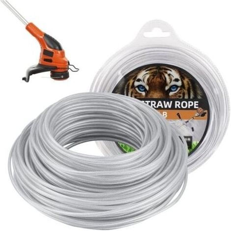 Fil de Coupe Bordure 3mm x 41m - Fil en Acier pour Débroussailleuse, Remplacement Compatible avec Modèles de Tondeuse (1/5)