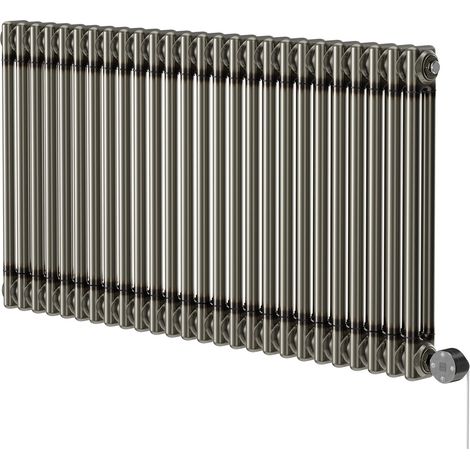 Colosseum Raw Metal 600mm x 1164mm Horizontal Digital Thermostatic Electric Quadruple Column Radiator (1/5)