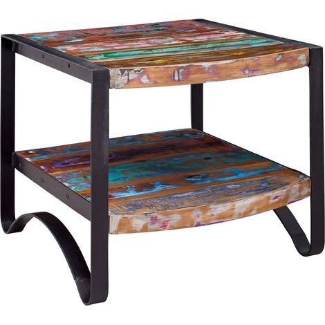 Beistelltisch Altholz 60x60x50 lackiert INDUSTRIAL 46