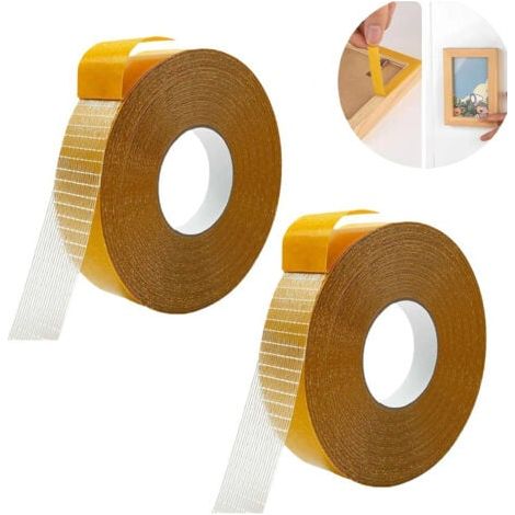 Multifunktionales doppelseitiges Stoffklebeband, transparentes Klebeband für Kleidung, doppelseitiges Teppichklebeband, strapazierfähig, 2,54 cm x 10 m (1/5)
