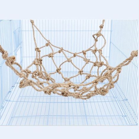 Filet d'escalade et échelle de corde pour oiseaux – Perchoir et jouet suspendu pour perroquets et perruches  Dimensions : 35 x 28 cm (1/2)