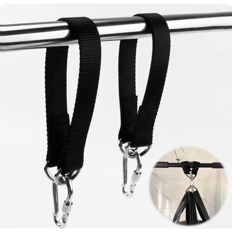 Stück Hängematten-Aufhängegurte, Hängematten- und Schaukel-Aufhängeset, inklusive 2 Karabinern und 2 D-Ringen, Hängemattengurt, Baumschaukelgurt für Garten und Innenbereich (1/4)
