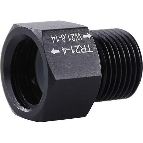 Adaptateur Bouteille CO2, Convertisseur T21-4 vers W21.8-14, Raccord Cylindre à Gaz, Connecteur Fileté Mâle/Femelle, Compatible Cartouche CO2, Accessoire Régulateur Pression, Pièce de Conversion Robus (1/5)