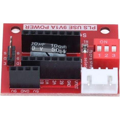 Stepper motor control expansion board for 3D printer, compatible with A4988 and DRV8825. (1/5)