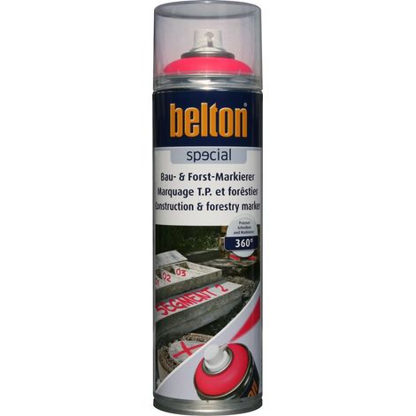 Pintura en aerosol para marcado Tp y forestal 0.5 litros Rojo neón - Belton Auto-k (1/2)