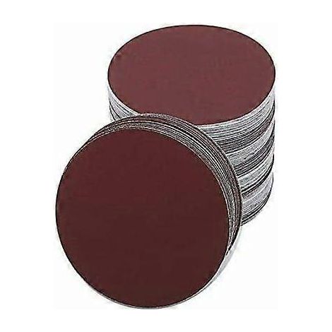 Lot de 30 disques abrasifs ronds de 180 mm pour ponceuse, grains 60/80/120/180/240/400. Feuille de papier abrasif ronde.