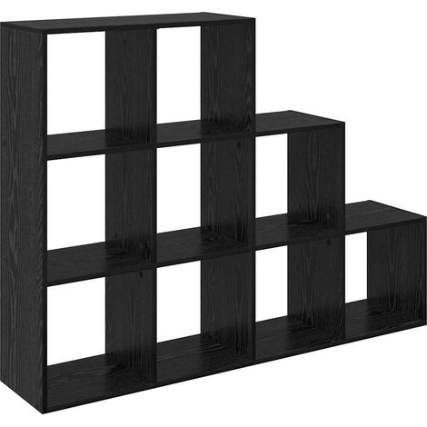 Maison Exclusive - Raumteiler Bücherregal Schwarz Eichen-Optik Ho