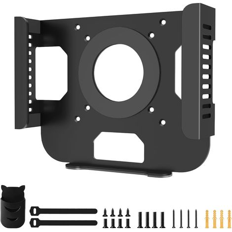 Support en métal compatible avec Mac Mini M1, M2, M2 Pro Mini VESA/support mural/sous table pour Mac Mini mi-2011 à 2023 M1 M2 Dock Support de moniteur anti-rayures pour Mac Mini avec porte-stylo (1/5)