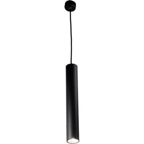 Lampada a sospensione D6 cm in alluminio verniciato a polvere Nero FILO - Grande (1/3)