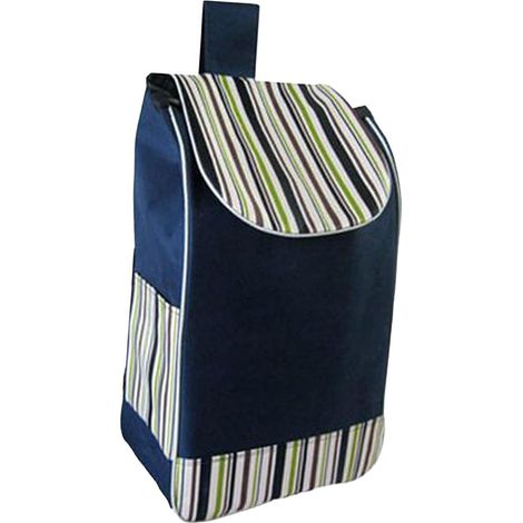 Portable Foldable Shopping Bag, Sturdy Replacement Bag, Reusable Waterproof Spare Bag for Folding Trolley, Truck, Hand Truck, Blue (1/5)