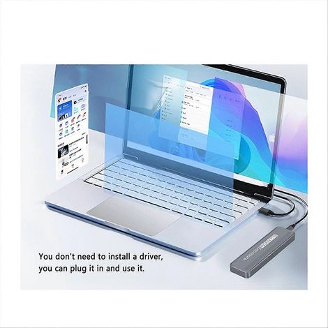 Boîtier pour disque dur M.2 NVMe USB 3.2 Gen 2 x 2 20 Gbit/s (1/5)