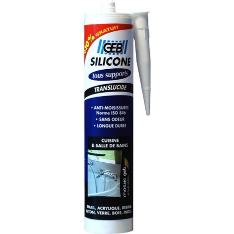 GEB silicone, trasparente, 280 + 10% ml GEB (1/2)