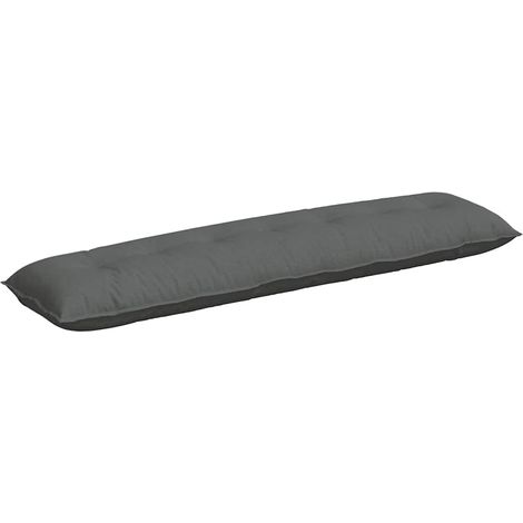 Coussin de Dos Gris foncé 200 x 19 x 50 cm tissu (1/5)