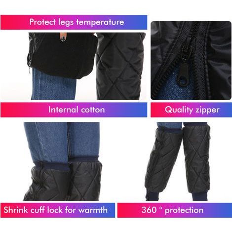 Protections Genou Moto Chauffantes Imperméables et Coupe-Vent pour Jambes (1/5)