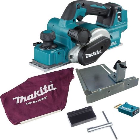 Makita DKP181ZU 18v LXT Brushless Cordless Planer Lithium 82mm Bare + Dust Bag (1/5)