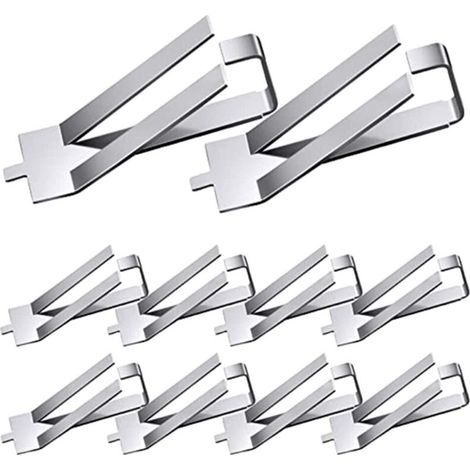 Pack of 10 stainless steel spring clips for E3 Pro E3S E5 Pro CR-20 PRO CR-10S Pro 3D printers (1/5)