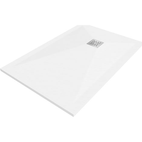 Mexen Stone+ receveur de douche en composite rectangulaire 130 x 80 cm, Blanc - 44108013 (1/5)