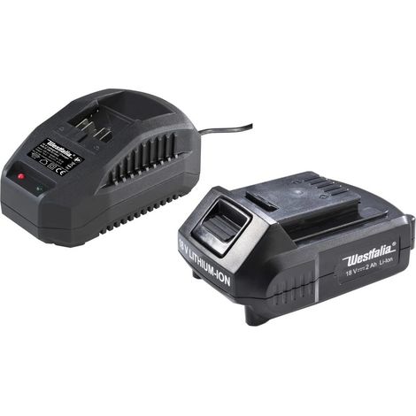 Starter Set 3 - 18 Volt Li-Ion Family: 1 x Battery 2.0 Ah + 1 x Charger (1/5)