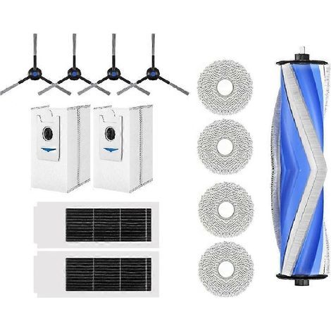 Pour Ecovacs Deebot X2S machine aspirateur brosse latérale chiffon filtre Clip Carbon sac poussière brosse rouleau (1/5)