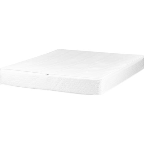 Funda de colchón para cama de agua de algodón blanco 140 x 200 x 20 cm PURE (1/5)
