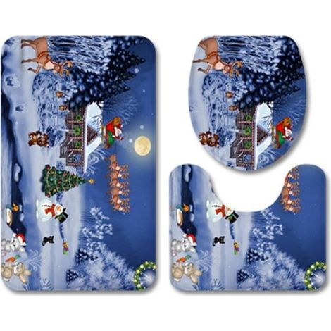 Tapis de toilette - - 50x80cm - Non Slip - Absorbant - Lavable à la machine (1/3)