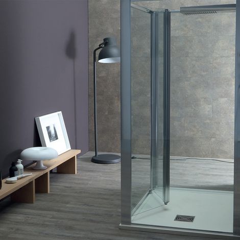 Box Doccia a Muro 3 Lati 70x90x70 cm FPS30 con Porta a Soffietto Doppio Senso - Reversibile (1/5)