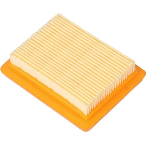 Paper air filter element for FS120 lawnmower and brush, compatible with FS200 and FS250 models, orange color, lightweight design for engine protection and efficient filtration. (1/4)