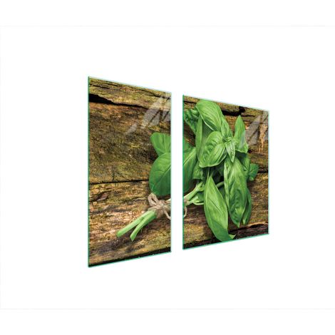 Plaque de protection en verre POUR le four 90x52 basilic (1/5)