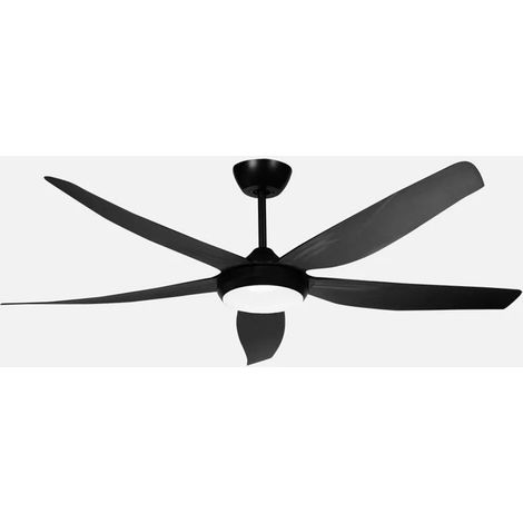 Ventilador Dc Altea 24w Negro 5aspas 6vel.142d 2880 Lm 3000-4500-6500k Remoto+memoria+temporizador