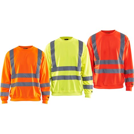 Sweat-shirt haute visibilité Blaklader col rond Orange XXL (1/5)