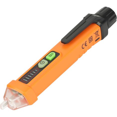 PEAKMETER PM8908C Spannungsprüfer, Stiftspannungsprüfer, LED-Anzeige AC12-1000V (1/5)